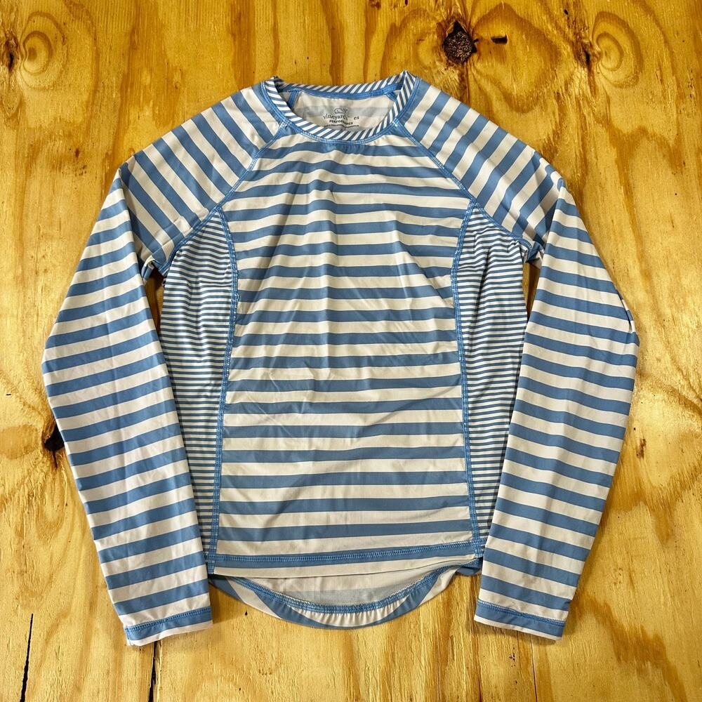 Vineyard Vines Performance Striped Rash Guard - Women's Size Small